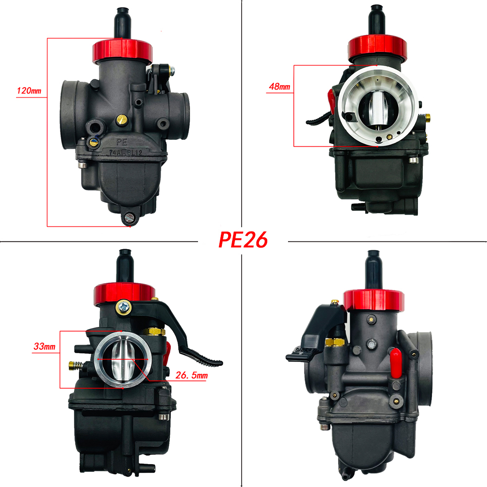 Black Red Dash Pe24 Pe26 Pe28  - Motorcycle Carburetor review and price